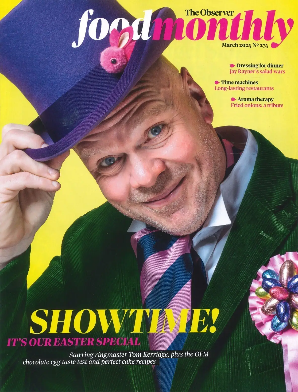 Observer Magazine Food Monthly: Tom Kerridge, Nigel Slater, Easter, March 2024