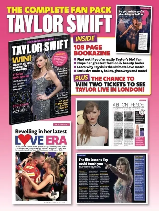 Taylor Swift Magazine: Complete Fan Pack, Eras Tour, Posters, Cards, Stickers - image 2 | Free standard UK delivery included | Discount Quality Products