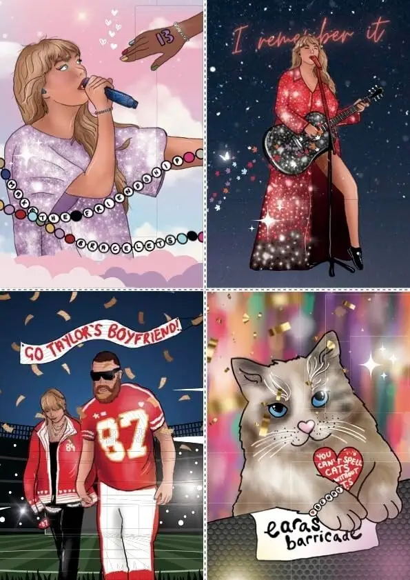 Taylor Swift Magazine: Complete Fan Pack, Eras Tour, Posters, Cards, Stickers - image 5 | Free standard UK delivery included | Discount Quality Products