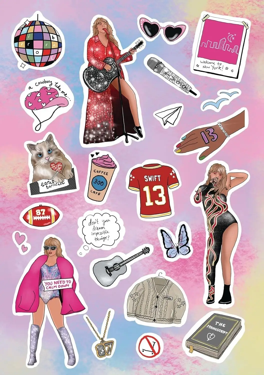 Taylor Swift Magazine: Complete Fan Pack, Eras Tour, Posters, Cards, Stickers - image 6 | Free standard UK delivery included | Discount Quality Products