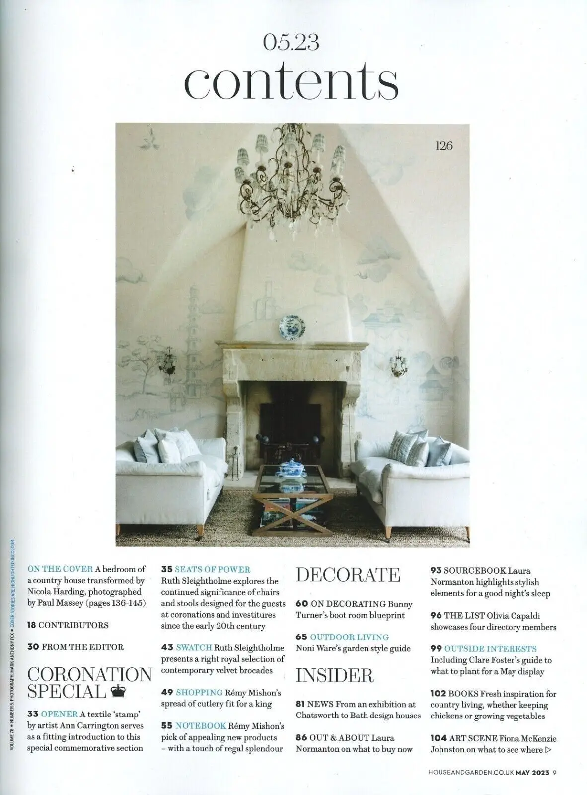 House & Garden Magazine, Home Décor, Kings Coronation, Travel Guide, May 2023 - image 2 | Free standard UK delivery included | Discount Quality Products