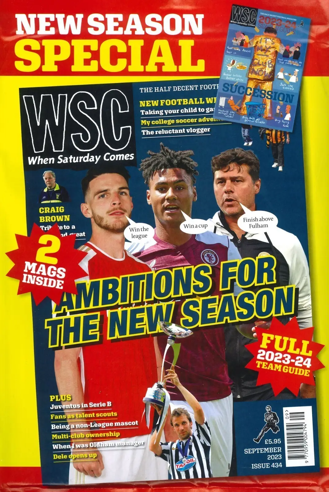 WSC Magazine Value Pack, Soccer / Football 2023 -24 Season Team Guide - Free standard UK delivery included | Discount Quality Products