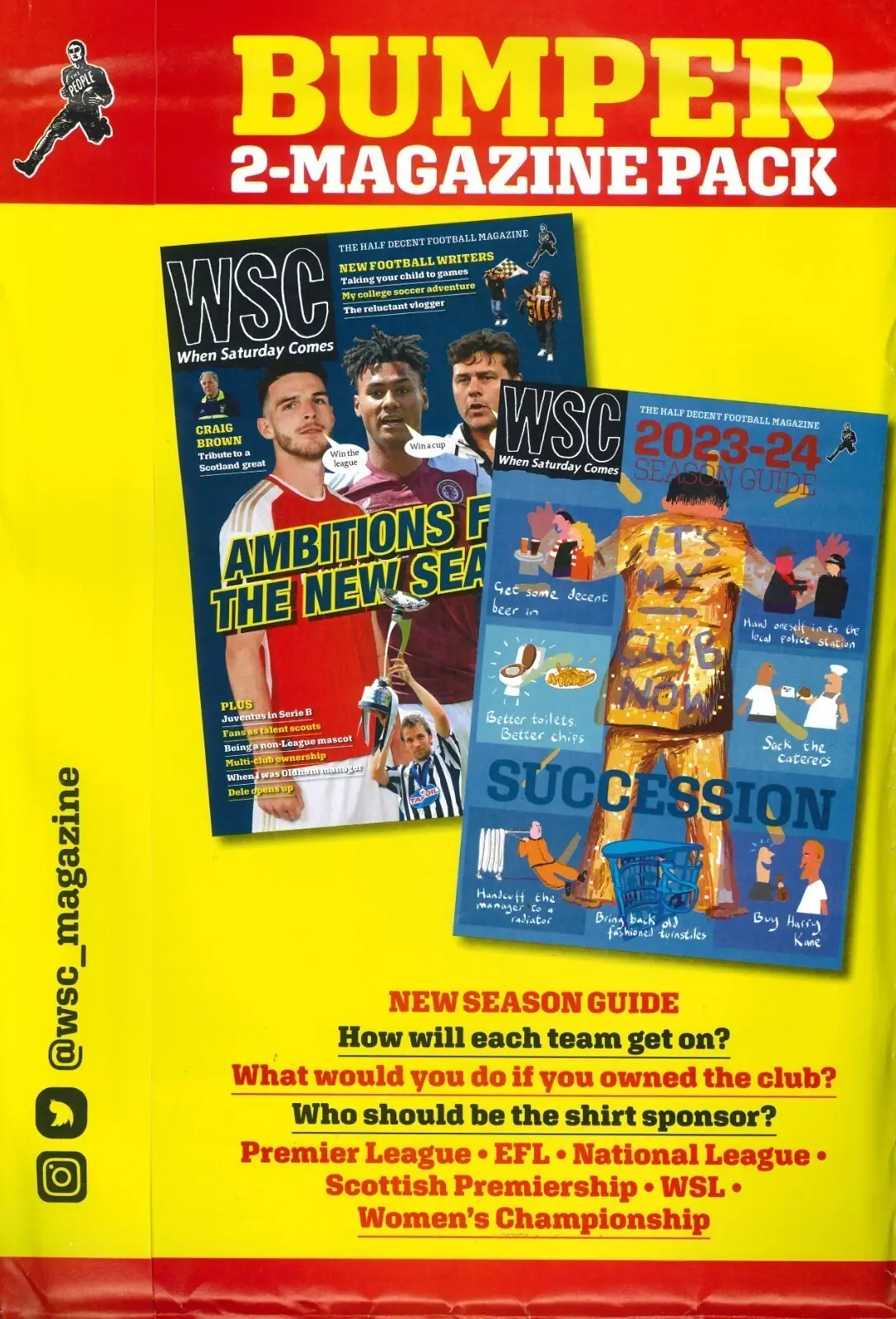 WSC Magazine Value Pack, Soccer / Football 2023 -24 Season Team Guide - image 2 | Free standard UK delivery included | Discount Quality Products