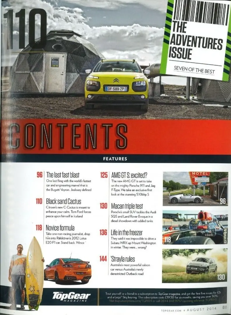 BBC Top Gear Magazine Issue #259, Veyron on Route 66, Ferrari F12, F1, Aug 2014 - image 2 | Free standard UK delivery included | Discount Quality Products