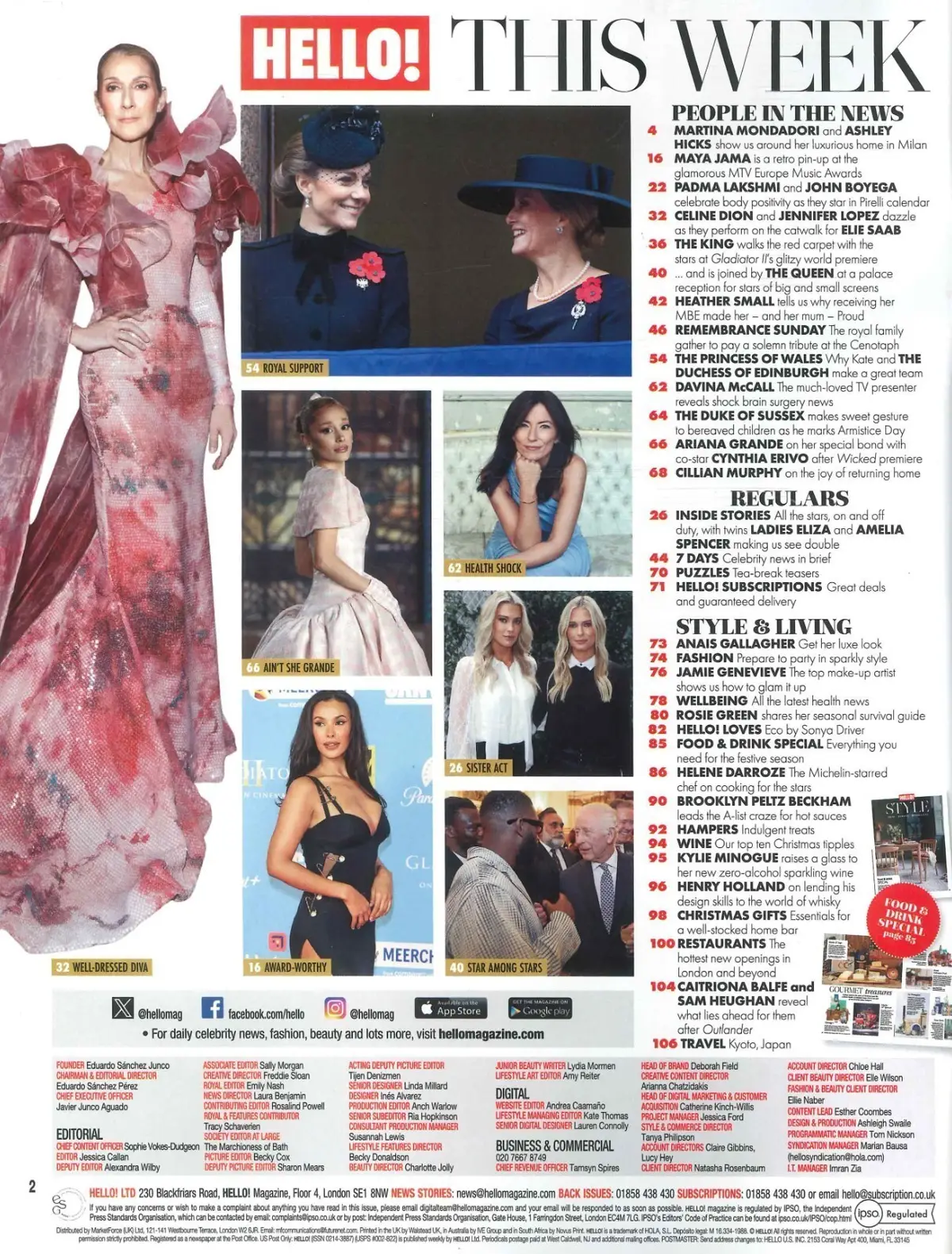 HELLO! Magazine: Princess Kate, Duchess of Edinburgh, Ariana Grande, 25.11.24 - image 2 | Free standard UK delivery included | Discount Quality Products