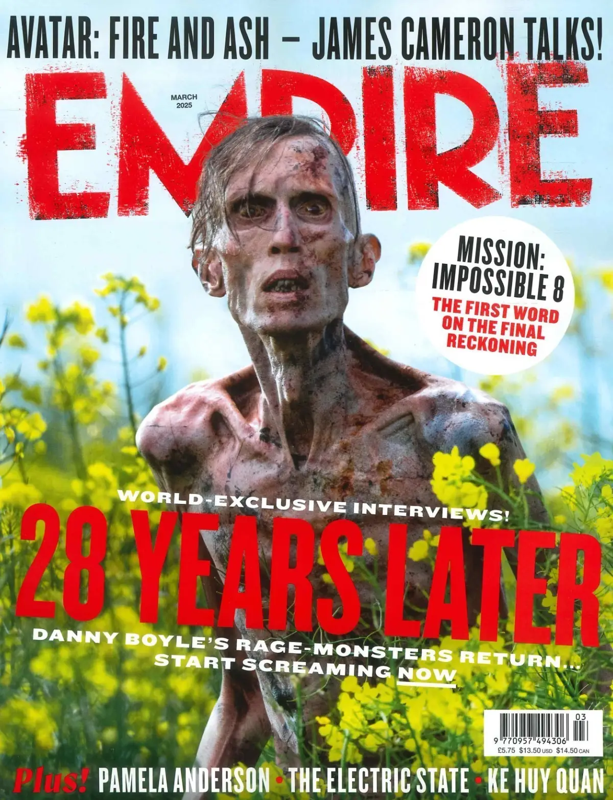 Empire Magazine: 28 Years Later, Danny Boyle, James Cameron, Films, March 2025