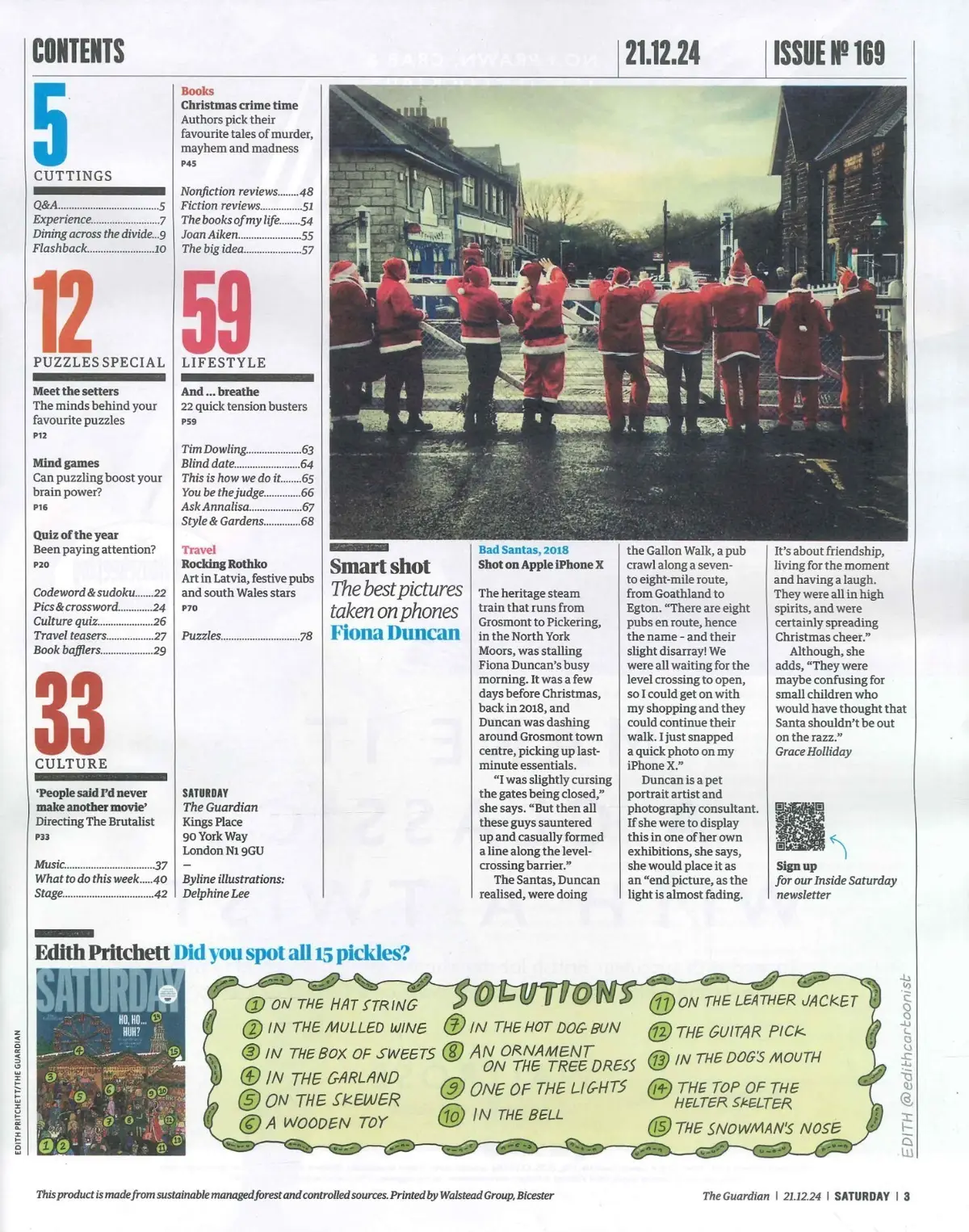 Guardian Saturday Magazine: Christmas, Layton Williams, Brady Corbet, 21.12.24 - image 2 | Free standard UK delivery included | Discount Quality Products