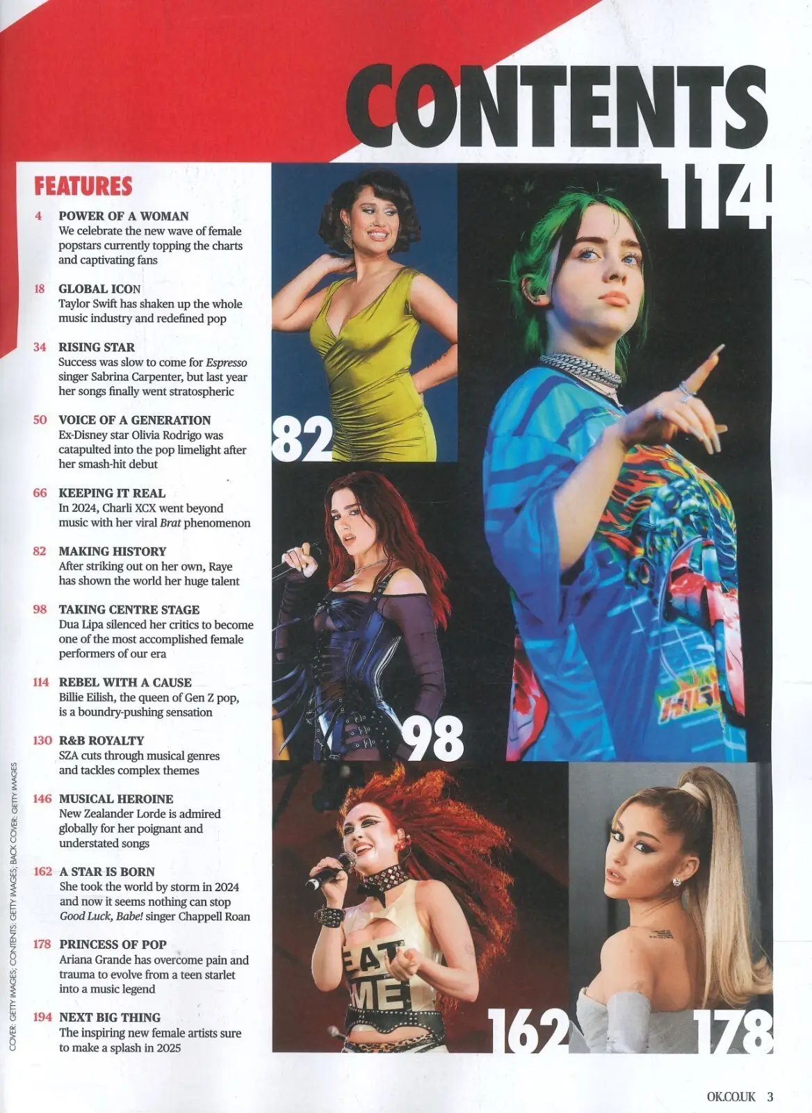 OK! Magazine Pop Icons: Taylor Swift, Charli XCX, Billie Eilish, Dua Lipa, SZA - image 2 | Free standard UK delivery included | Discount Quality Products