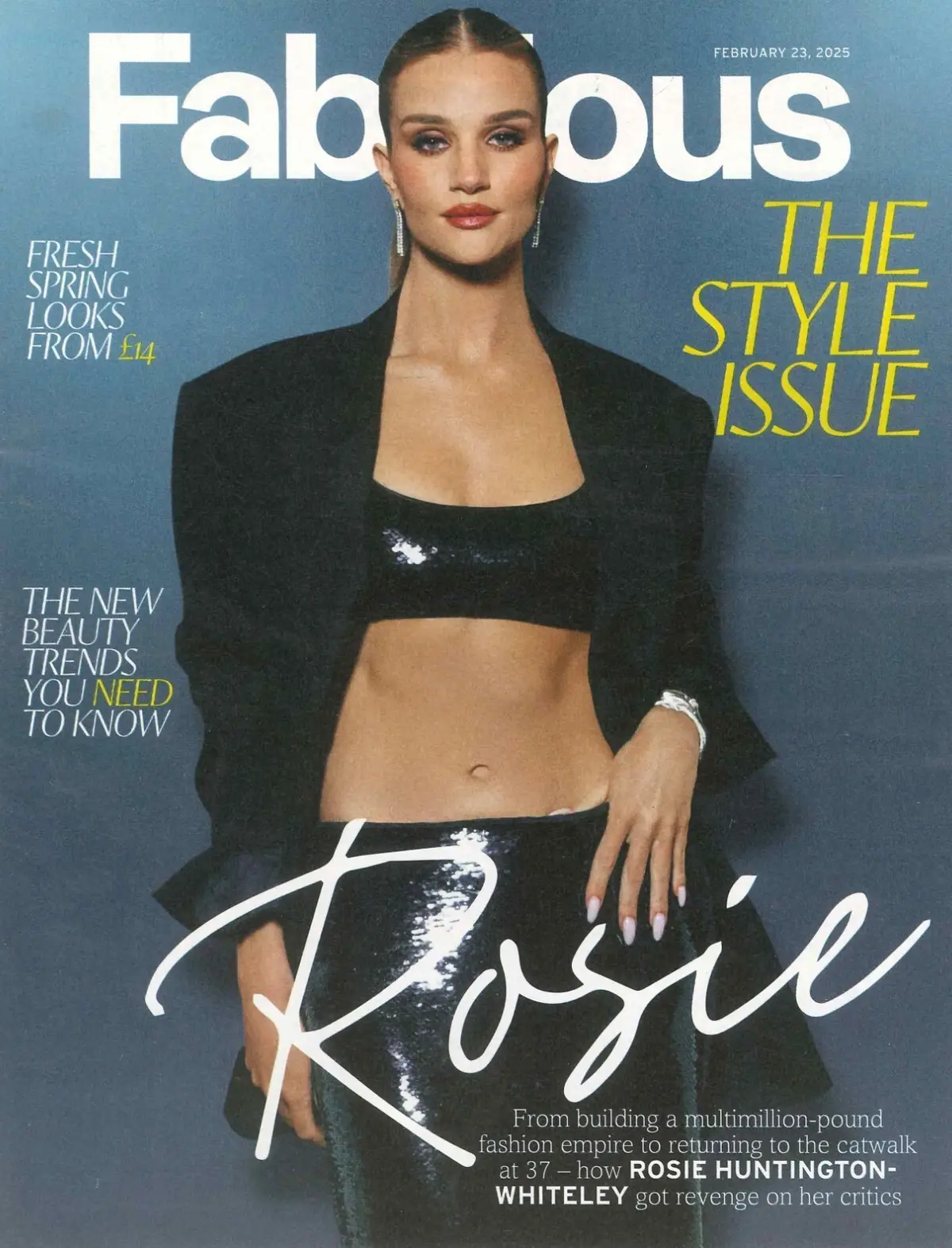 Fabulous Magazine: Rosie Huntington, Natalie Ann Jamieson, DeMacque, 23.2.25