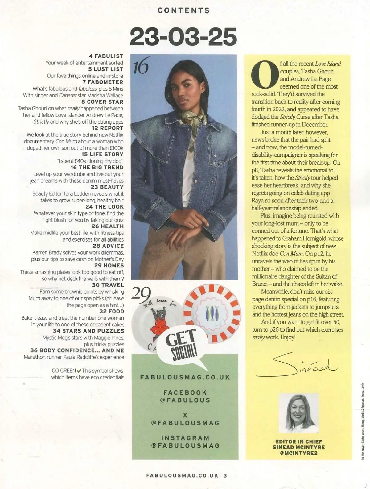 Fabulous Magazine: Tasha Ghouri, Marisha Wallace, Paula Radcliffe, Style 23.3.25 - image 2 | Free standard UK delivery included | Discount Quality Products