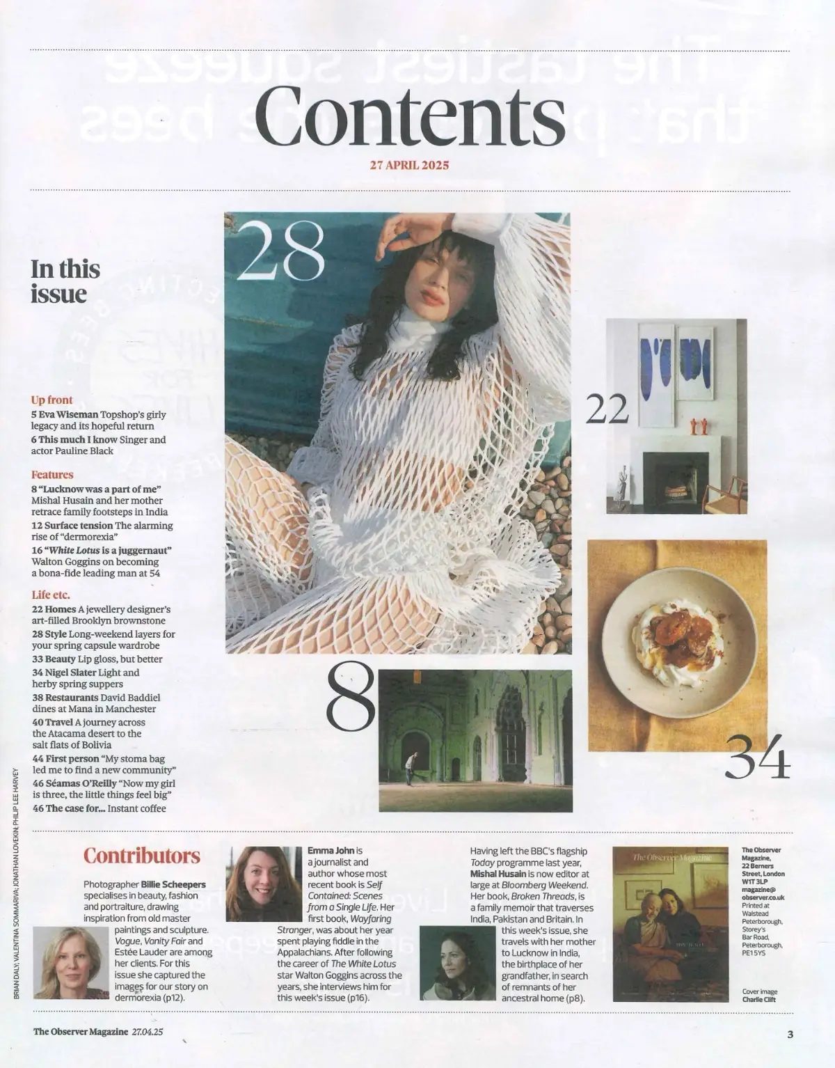 Observer Magazine: Mishal Husain, Walton Goggins, Pauline Black, Fashion 27.4.25 - image 2 | Free standard UK delivery included | Discount Quality Products