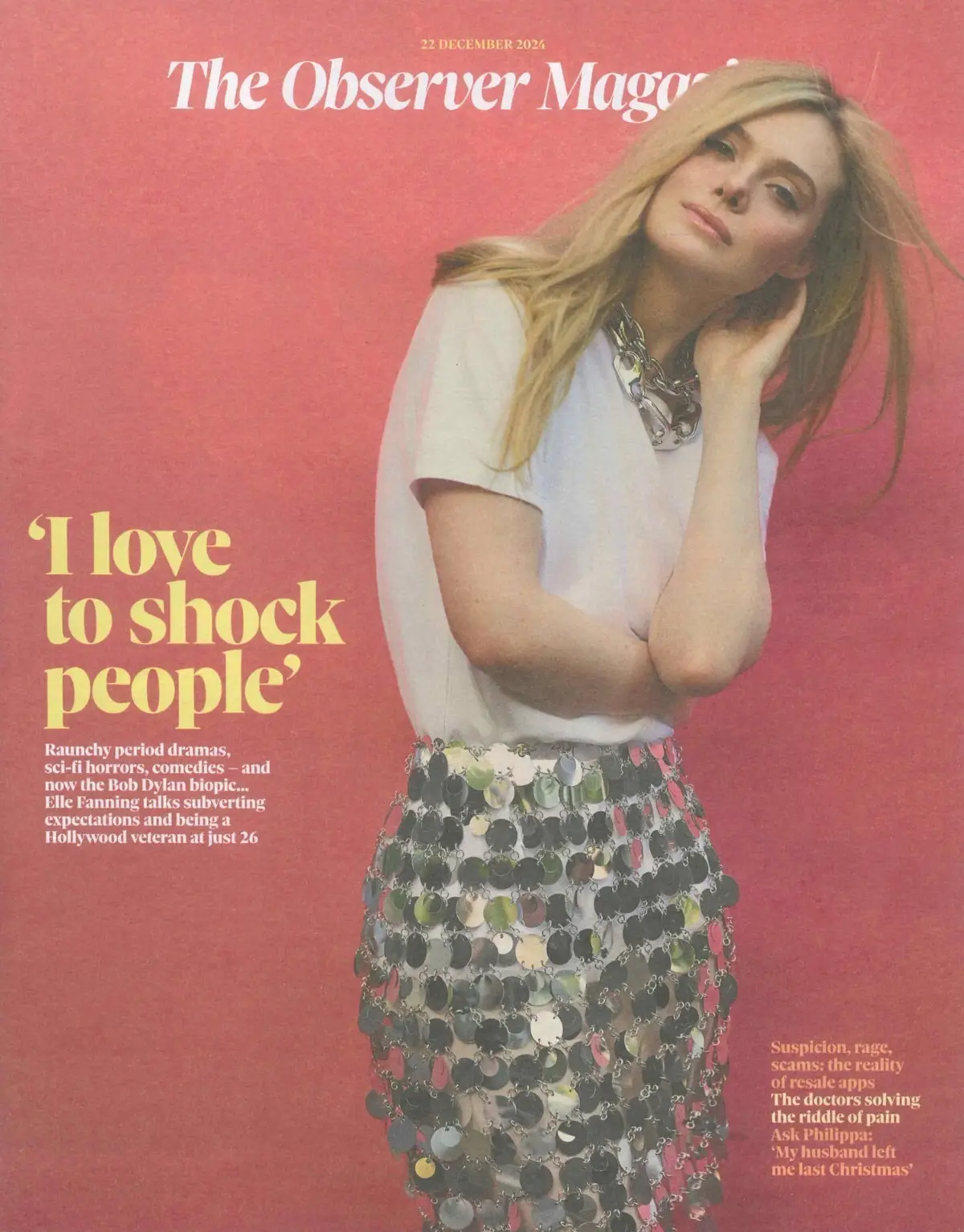 Observer Magazine: Elle Fanning, Bob Dylan Biopic, Chris Van Tulleken, 22.12.24