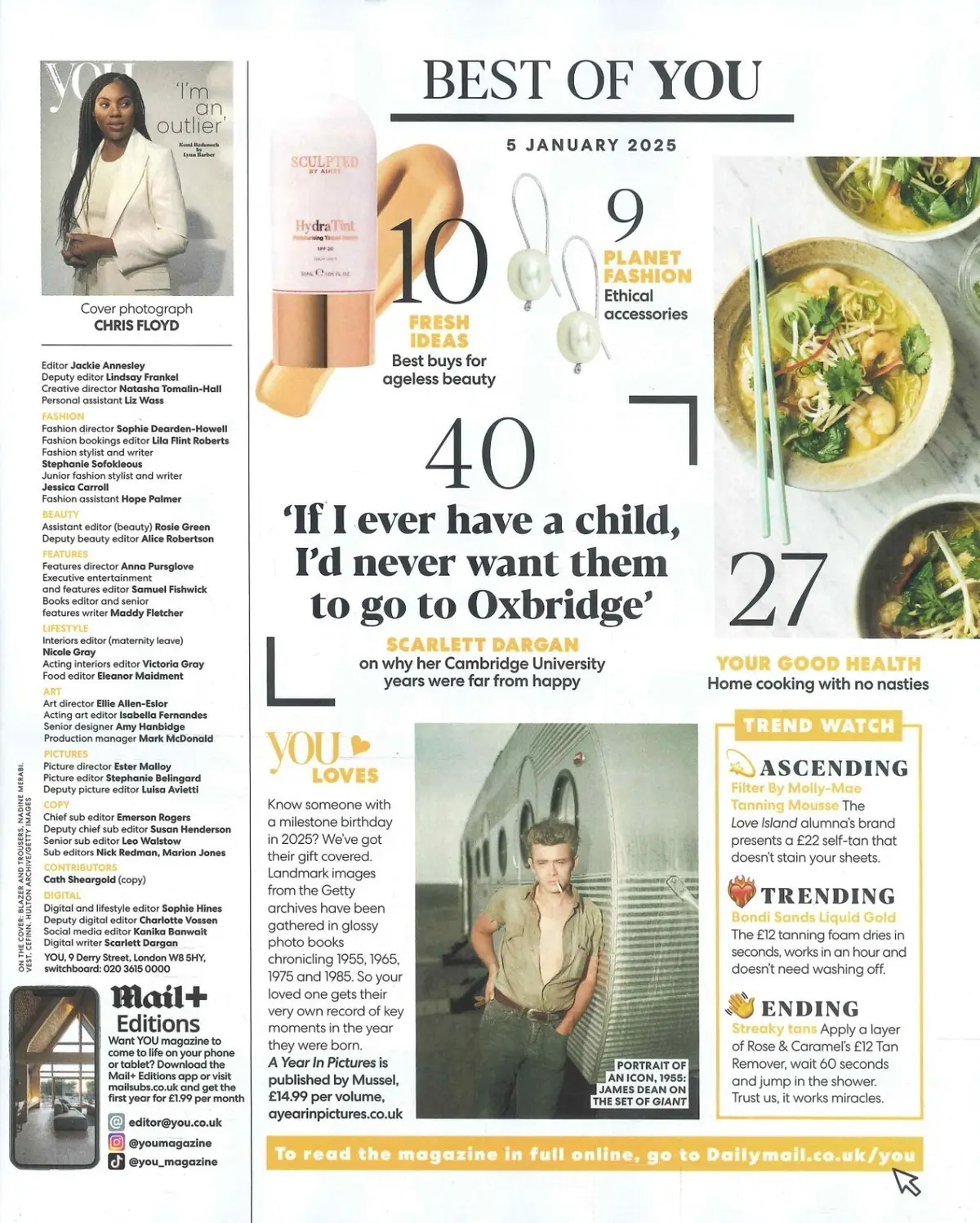 You Magazine Kemi Badenoch (Tory Leader), Kate Ferdinand, Park Gyu, Style 5.1.25 - image 2 | Free standard UK delivery included | Discount Quality Products