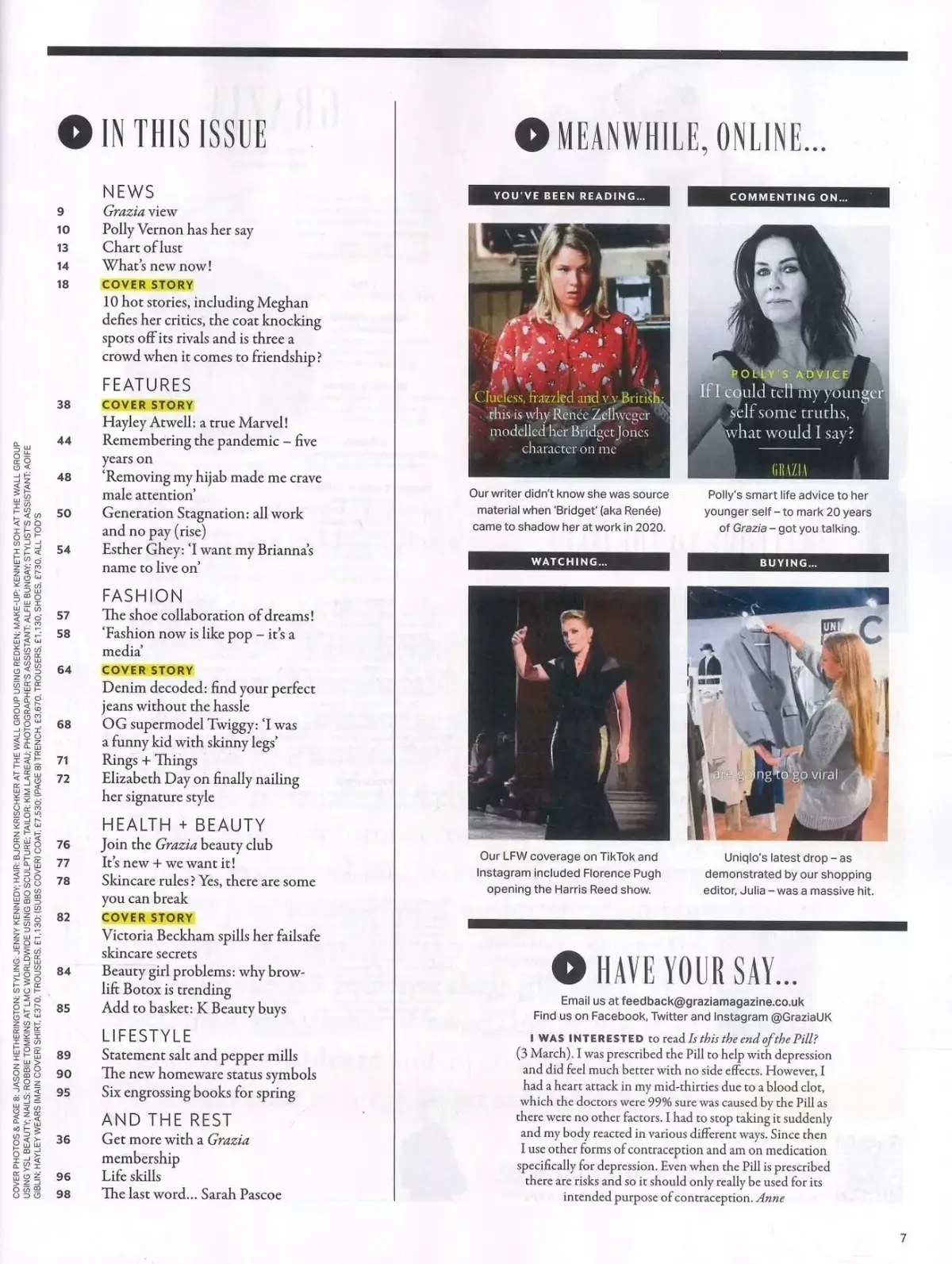 Grazia Magazine: Hayley Atwell, Victoria Beckham, Jane Fonda, Trump, 17.3.25 - image 2 | Free standard UK delivery included | Discount Quality Products