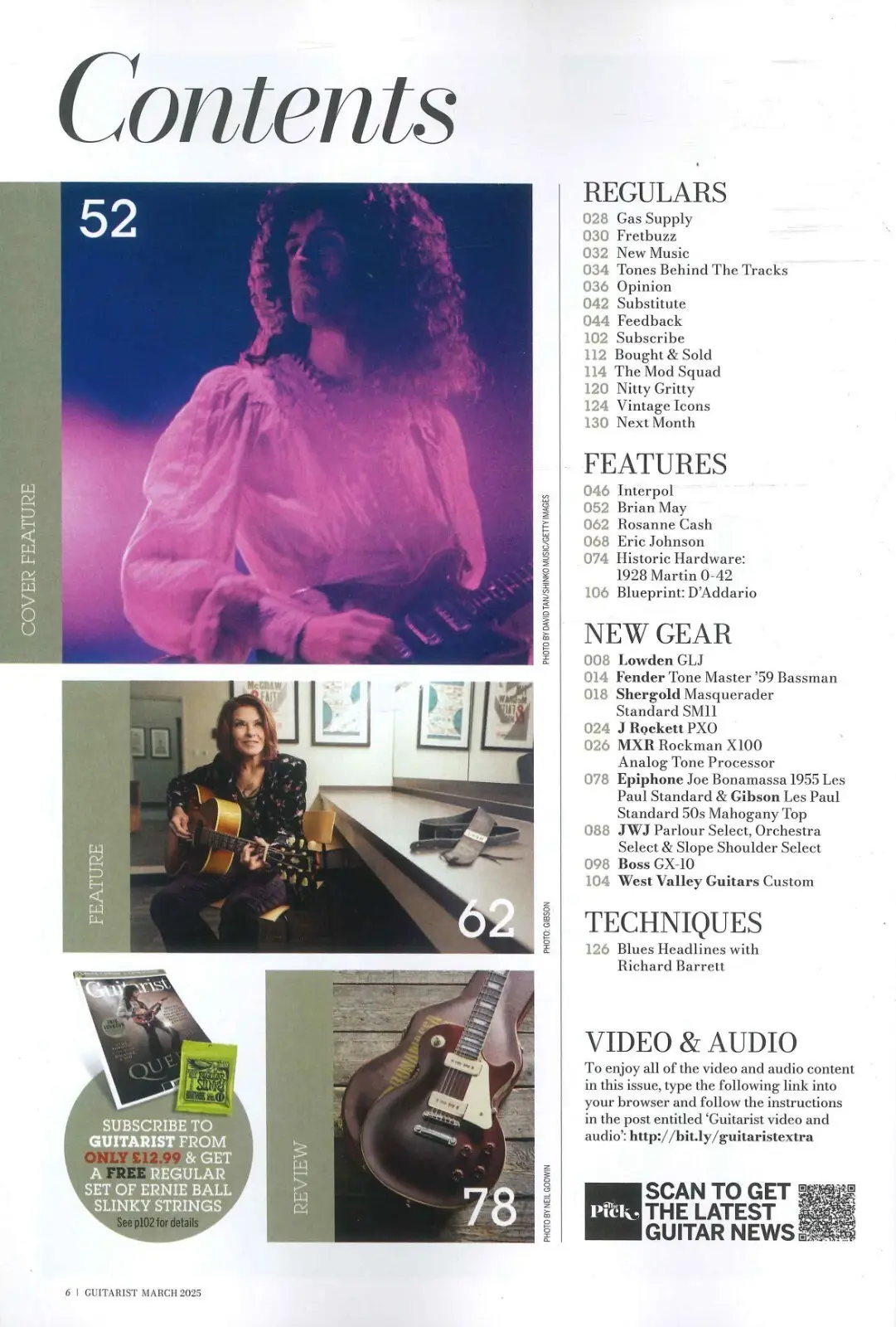 Guitarist Magazine: Queen, Brian May, Andy Timmons, Eric Johnson, March 2025 - image 2 | Free standard UK delivery included | Discount Quality Products