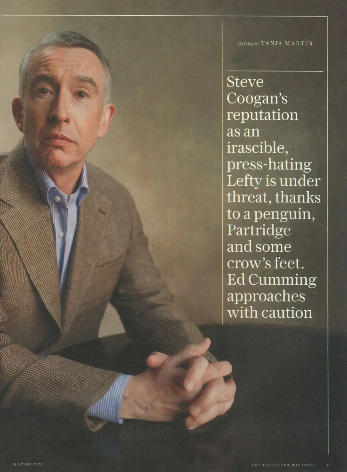 Telegraph Magazine: Steve Coogan, King Charles, John Lithgow, T Robinson 19.4.25 - image 3 | Free standard UK delivery included | Discount Quality Products