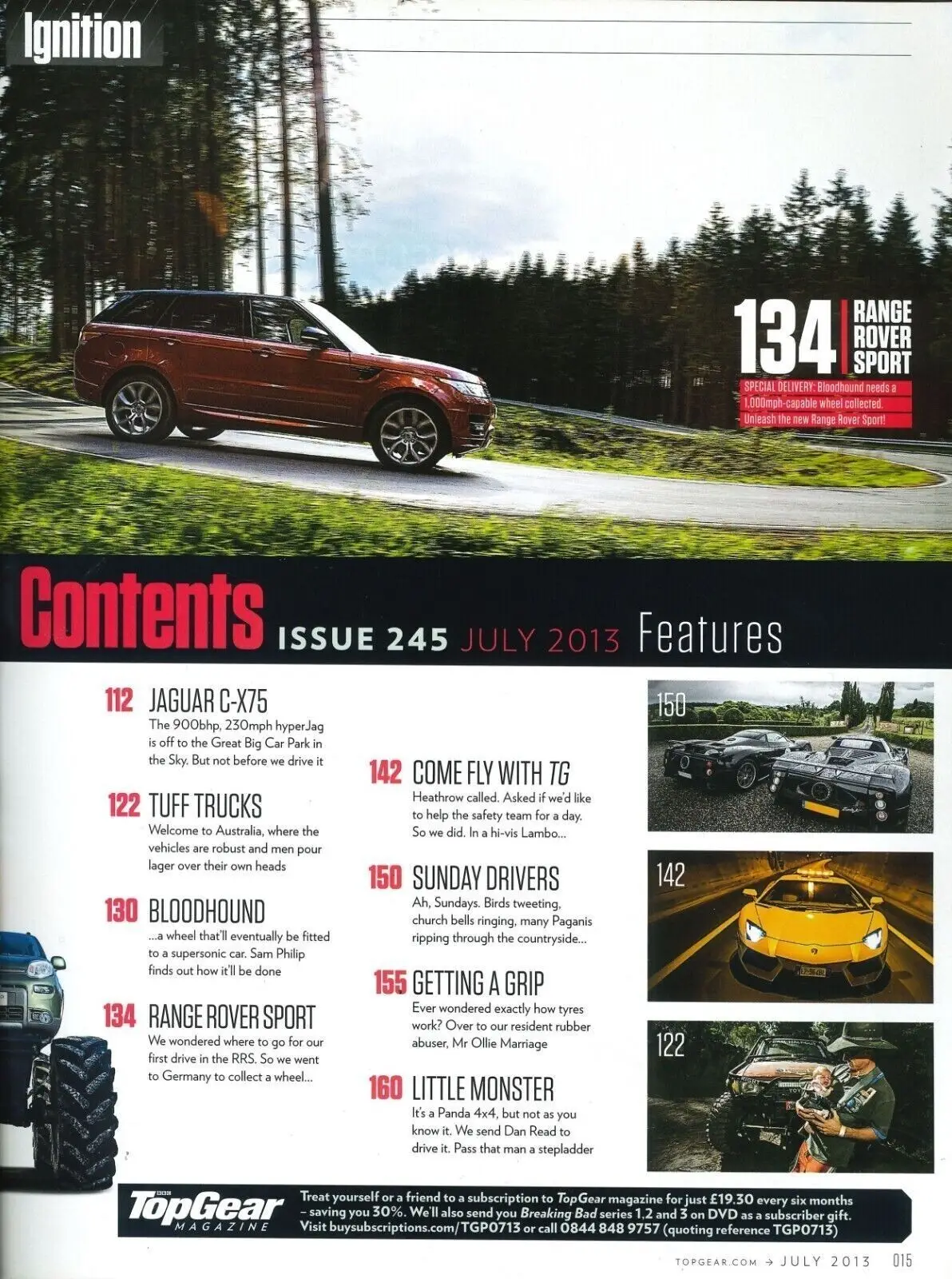 BBC Top Gear Magazine Issue #245, Jaguar C-X75, Aston Martin, Lexus, July 2013 - image 2 | Free standard UK delivery included | Discount Quality Products