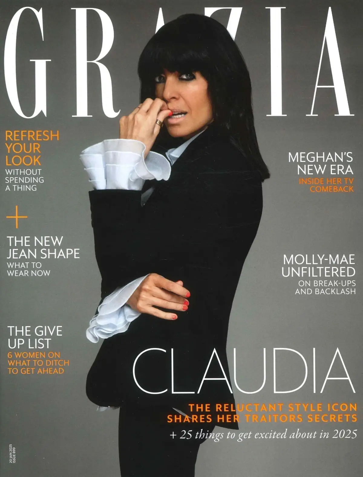 Grazia Magazine Claudia Winkleman, Meghan Markle, Molly-Mae Hague, Style 20.1.25