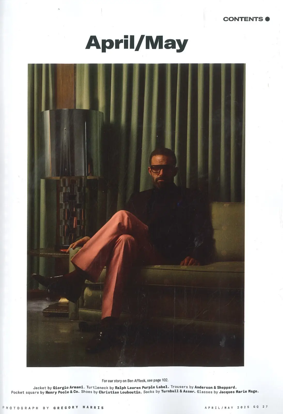 GQ Magazine, Ben Affleck, Cosmo Jarvis, Daniel Lee's Burberry, April May 2025 - image 3 | Free standard UK delivery included | Discount Quality Products