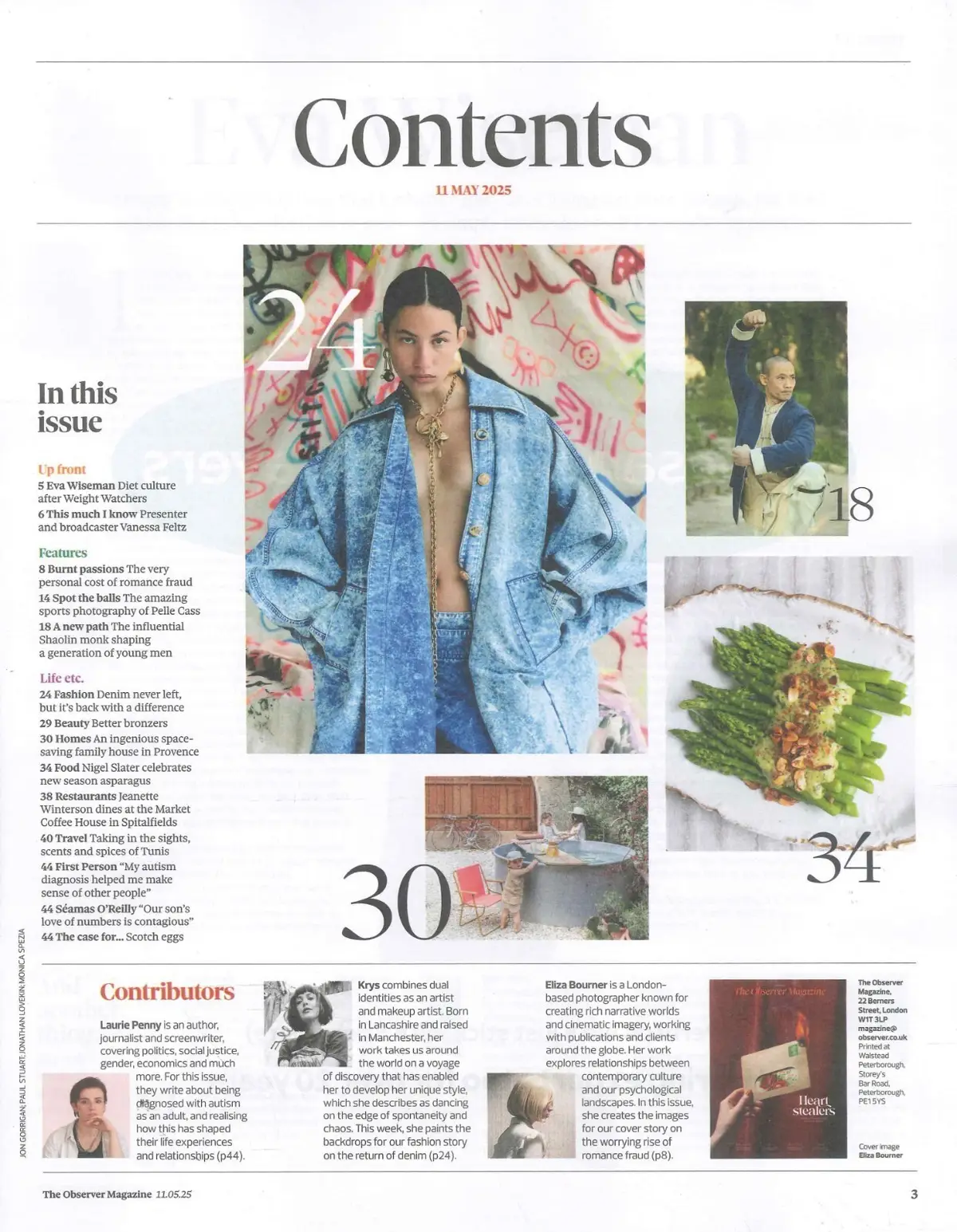 Observer Magazine: Vanessa Feltz, Pelle Cass, Nigel Slater, Fashion, 11.5.25 - image 2 | Free standard UK delivery included | Discount Quality Products
