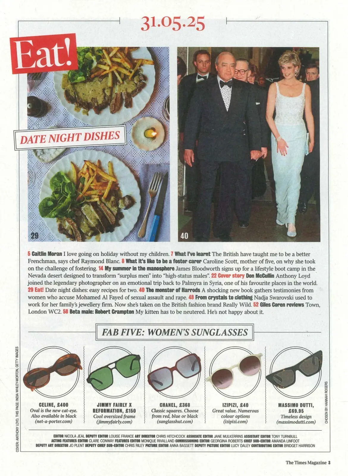 Times Magazine: Don McCullin, Raymond Blanc, Harrods Mohamed Al-Fayed, 31.5.25 - image 2 | Free standard UK delivery included | Discount Quality Products