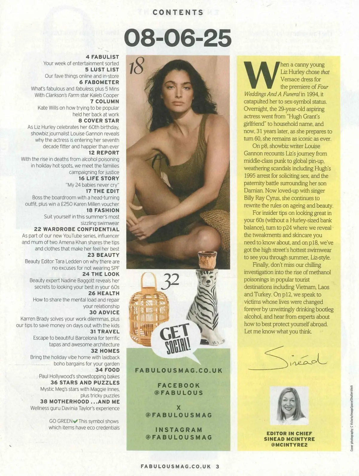 Fabulous Magazine: Elizabeth Hurley, Davinia Taylor, Paul Hollywood, 8.6.25 - image 2 | Free standard UK delivery included | Discount Quality Products