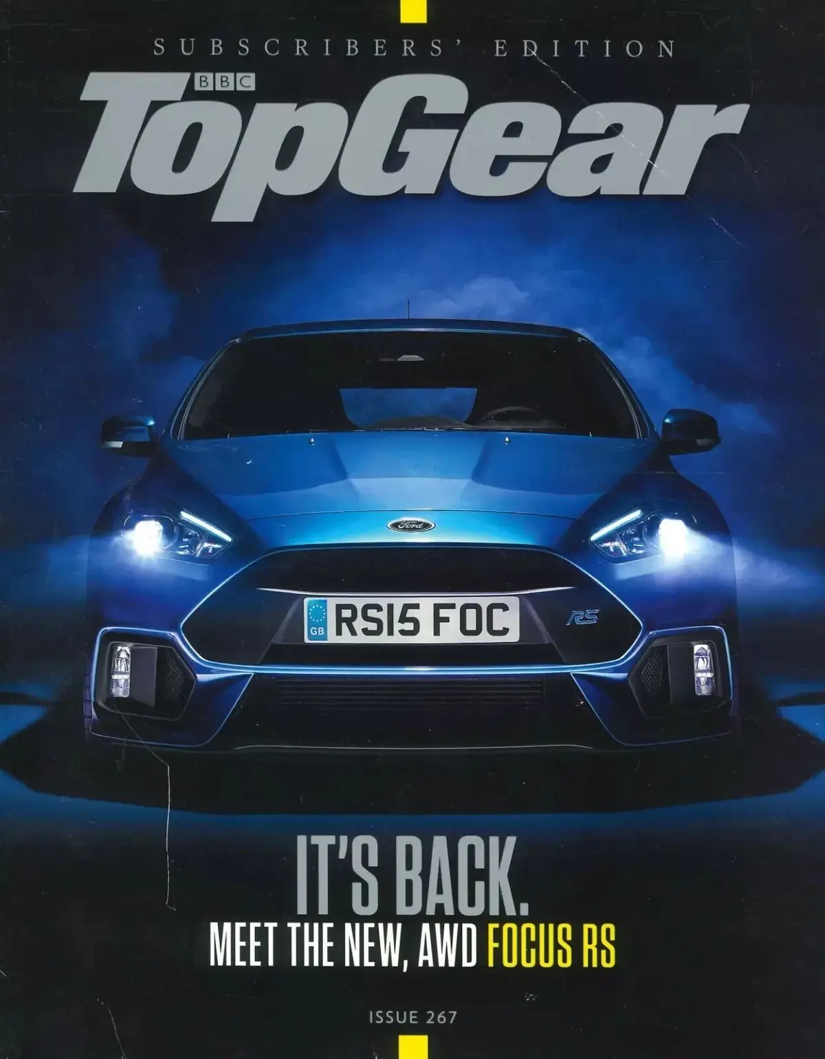 BBC Top Gear Magazine: Issue #267, Ford Focus RS, Aston Martin, BMW, March 2015