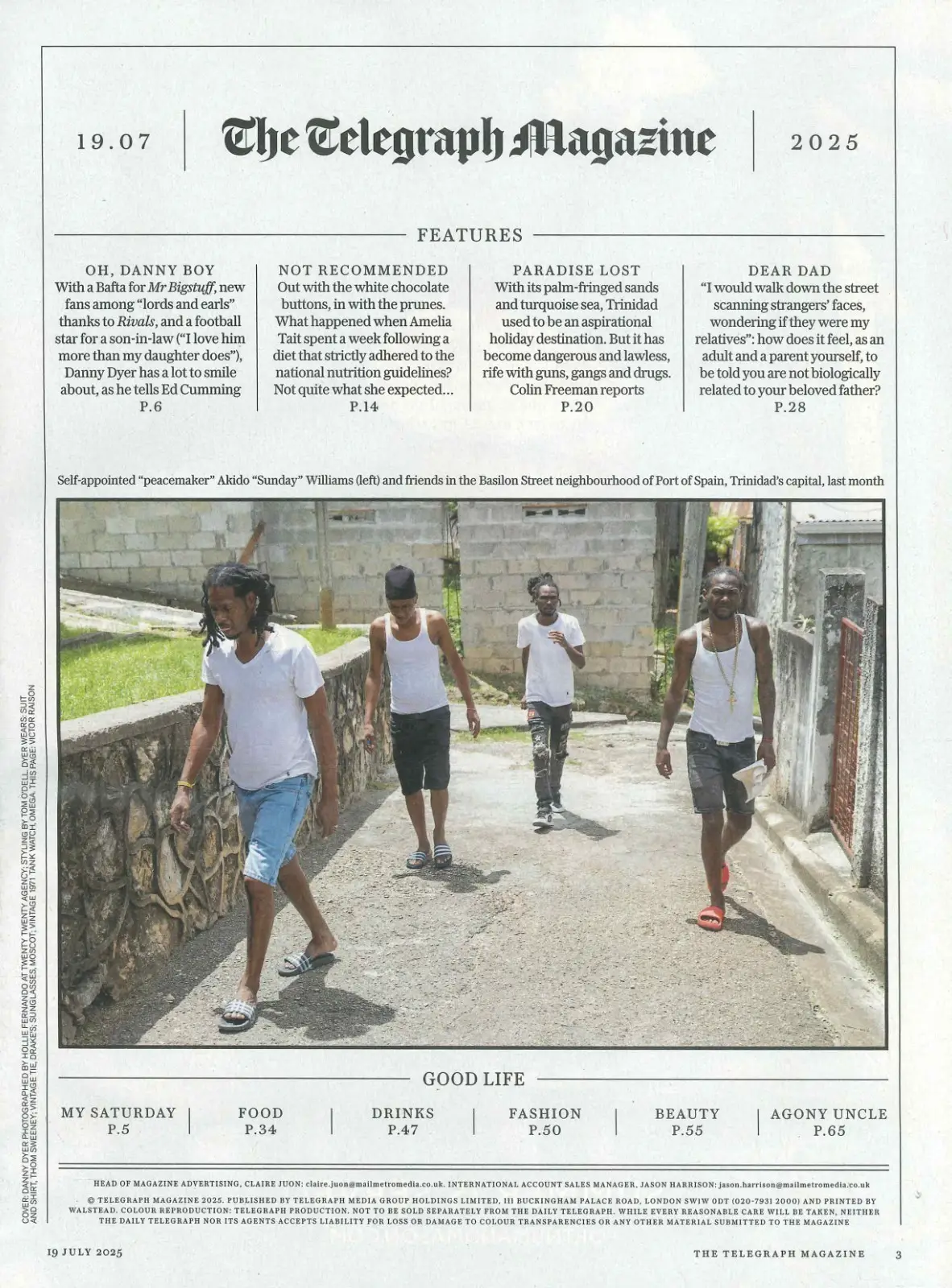 Telegraph Magazine: Danny Dyer, Mo Farah, Richard Madeley, Fashion, 19.7.25 - image 2 | Free standard UK delivery included | Discount Quality Products