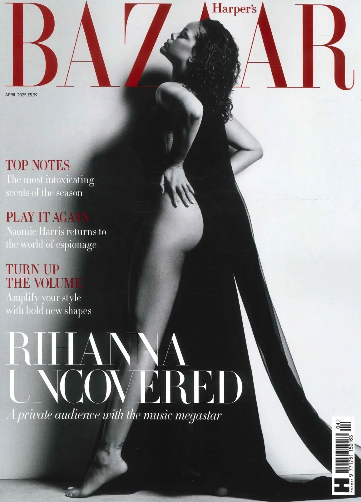 Harper's Bazaar Magazine: Rihanna, Twiggy, Brian Cox, L. Manville, April 2025