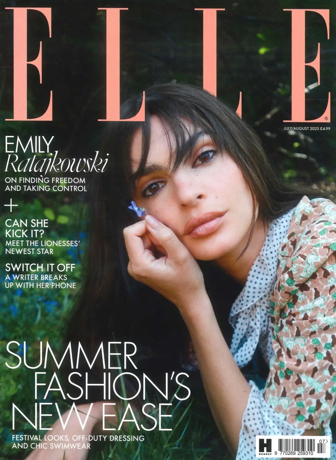 Elle Magazine: Emily Ratajkowski, Tati Gabrielle, Hannah Hampton, July/Aug 2025