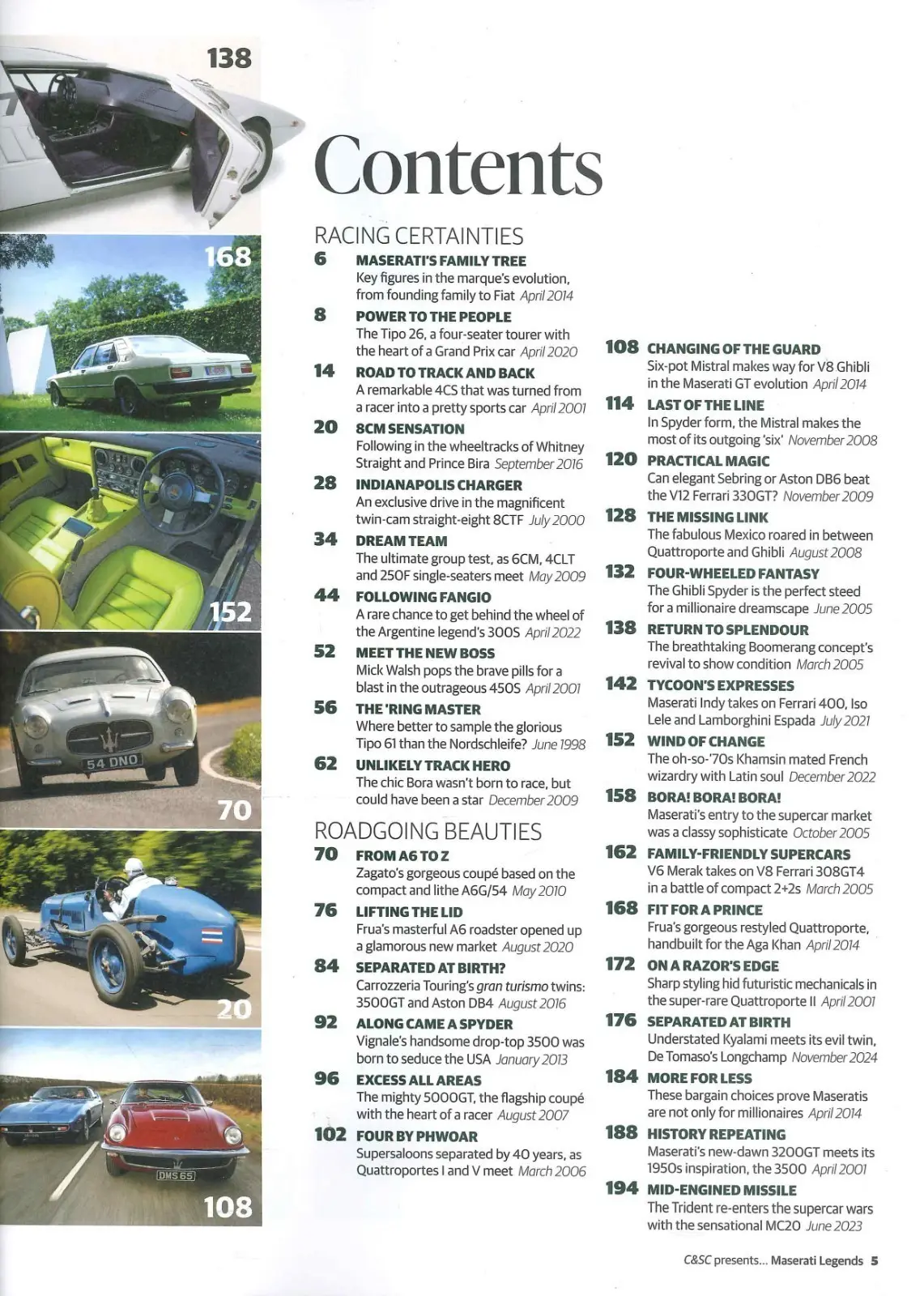 Classic & Sports Car Magazine: Maserati Legends Special Collectors Edition 2025 - image 3 | Free standard UK delivery included | Discount Quality Products