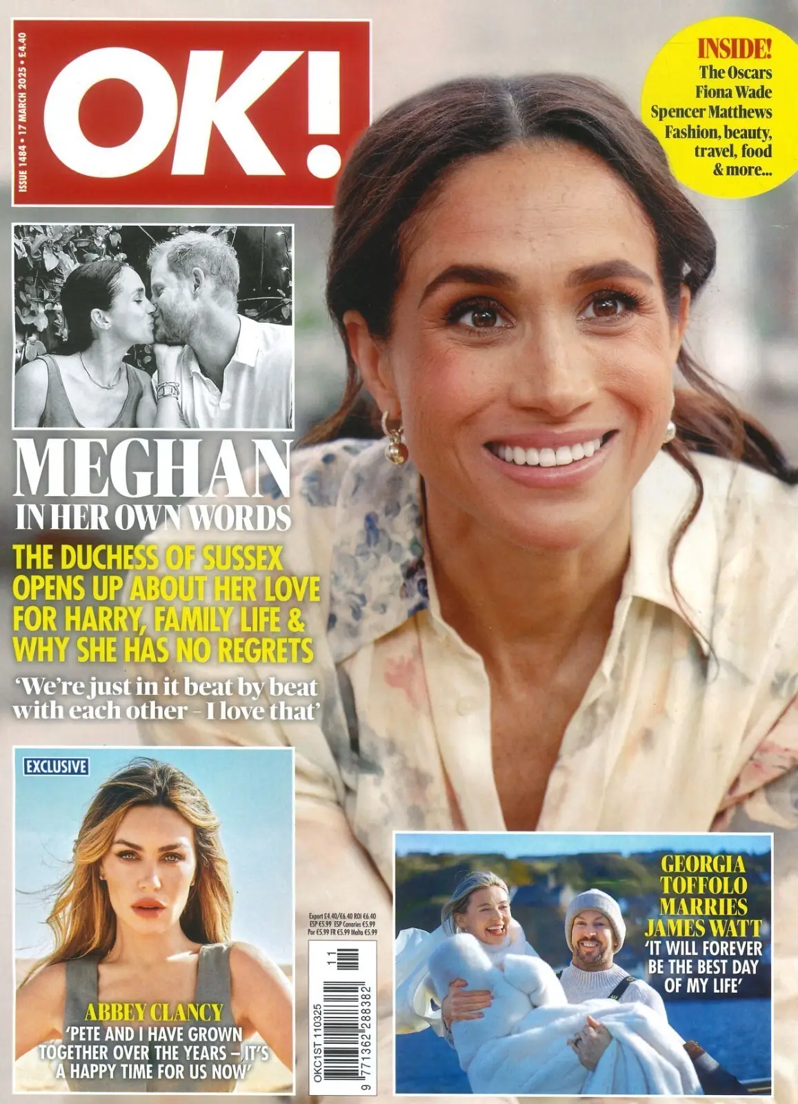 OK! Magazine: Meghan Markle &amp; Harry, King Charles, Fiona Wade, Oscars, 17.3.25