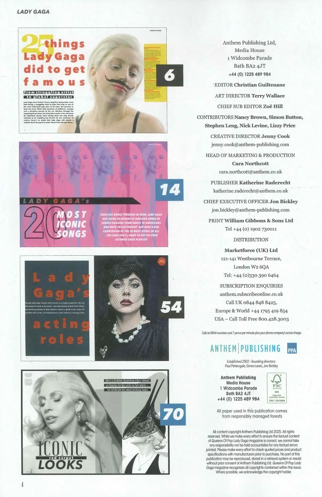 Lady Gaga Magazine: Queens of Pop, Mayhem Album, Iconic Looks, Scandals, 2025 - image 2 | Free standard UK delivery included | Discount Quality Products
