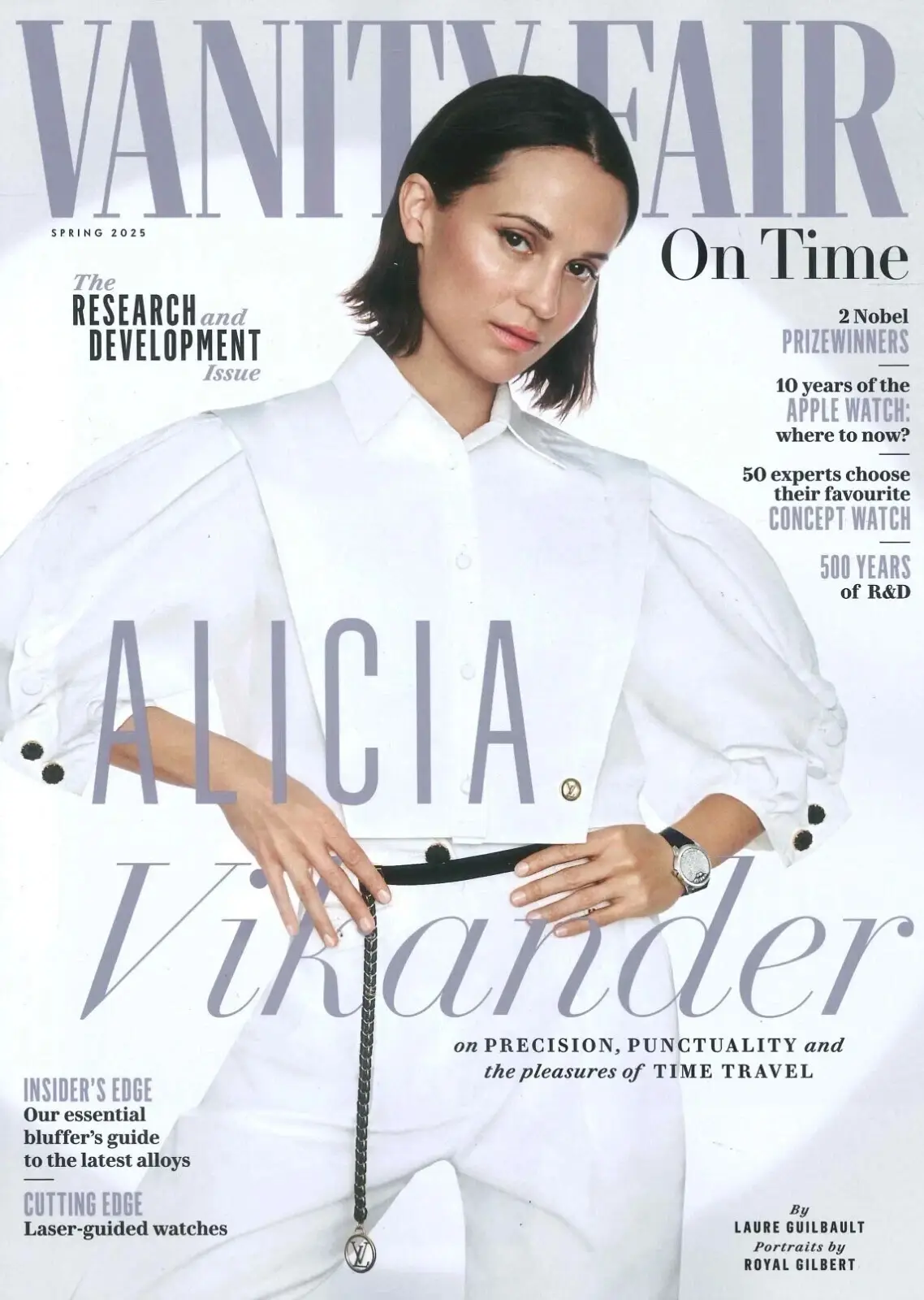 Vanity Fair Magazine: On Time, Alicia Vikander, Watches, Jewellery, Spring 2025 - Free standard UK delivery included | Discount Quality Products