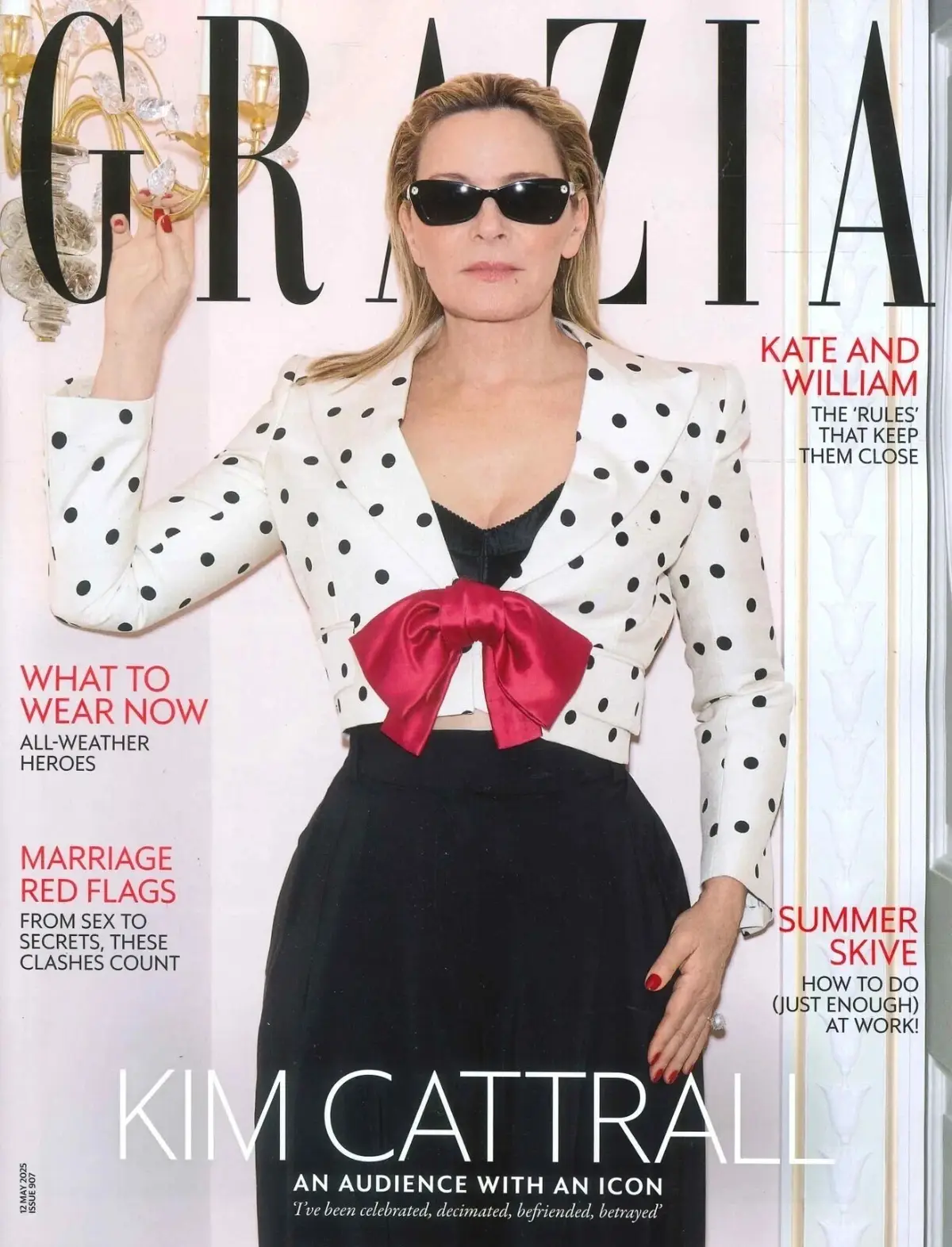 Grazia Magazine: Kim Cattrall, Princess Kate &amp; William, Florence Pugh, 12.5.25