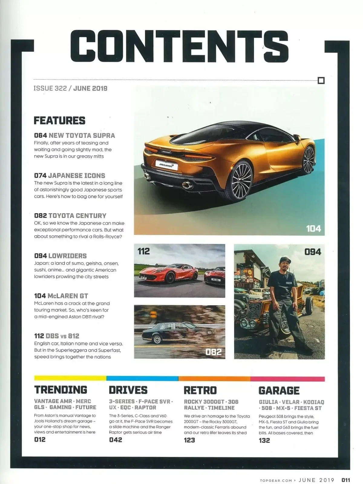 BBC Top Gear Magazine: Issue #322, Toyota Supra, McLaren GT, Aston, June 2019 - image 3 | Free standard UK delivery included | Discount Quality Products