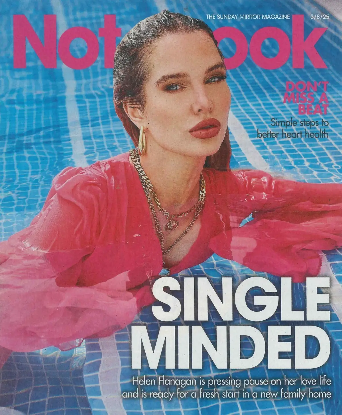 Sunday Mirror Notebook Magazine: Helen Flanagan, Elvis Presley, Fashion, 3.8.25
