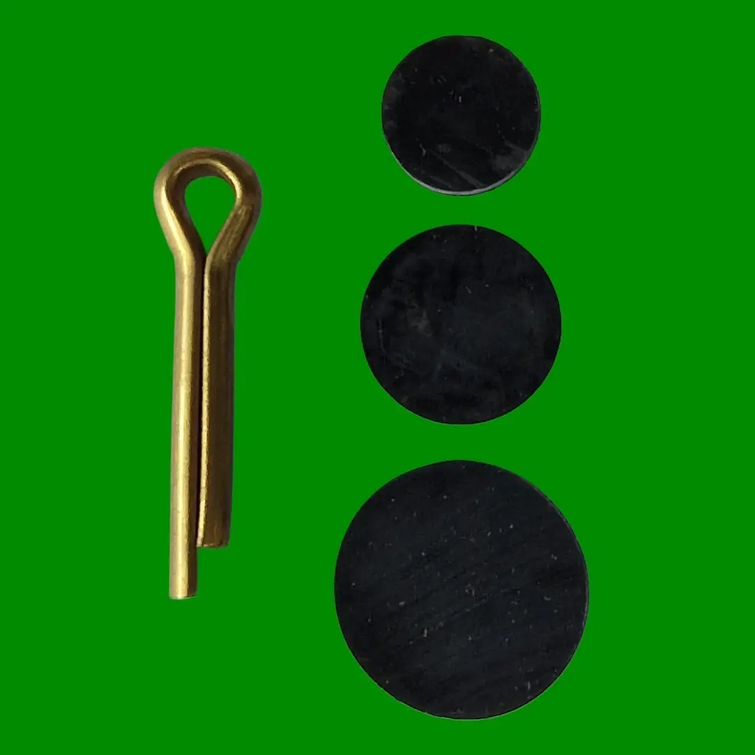 Assorted Ball Valve Repair Kit Rubber Washers 7/15/20mm Ø & 35mm Brass Split Pin - image 3 | Free standard UK delivery included | Discount Quality Products