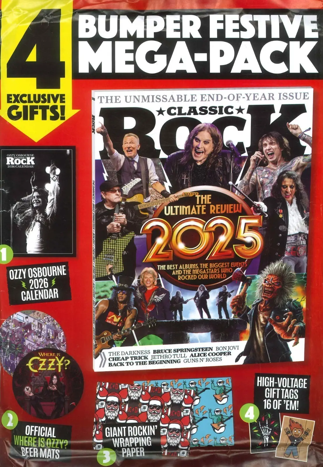 Classic Rock Magazine: Bumper Festive Mega-Pack, 4 Exclusive Gifts, Jan 2026