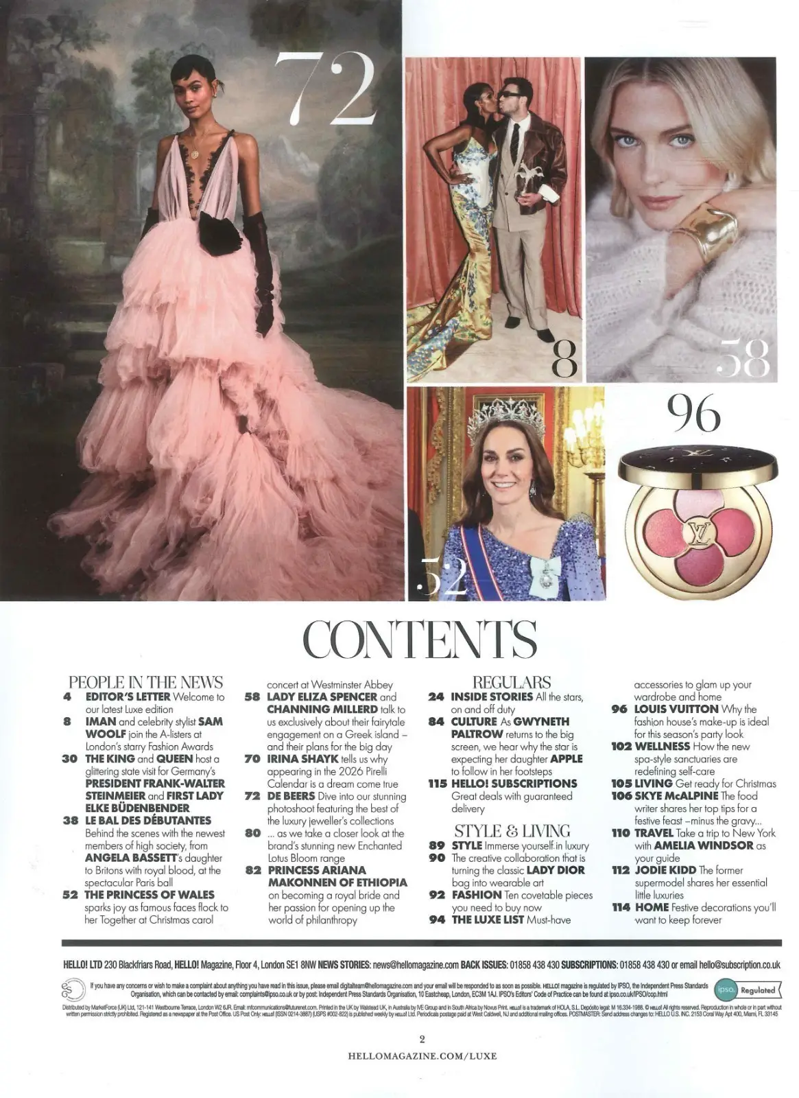 HELLO! Magazine: Princess Kate & Prince William at Royal State Banquet, 15.12.25 - image 3 | Free standard UK delivery included | Discount Quality Products