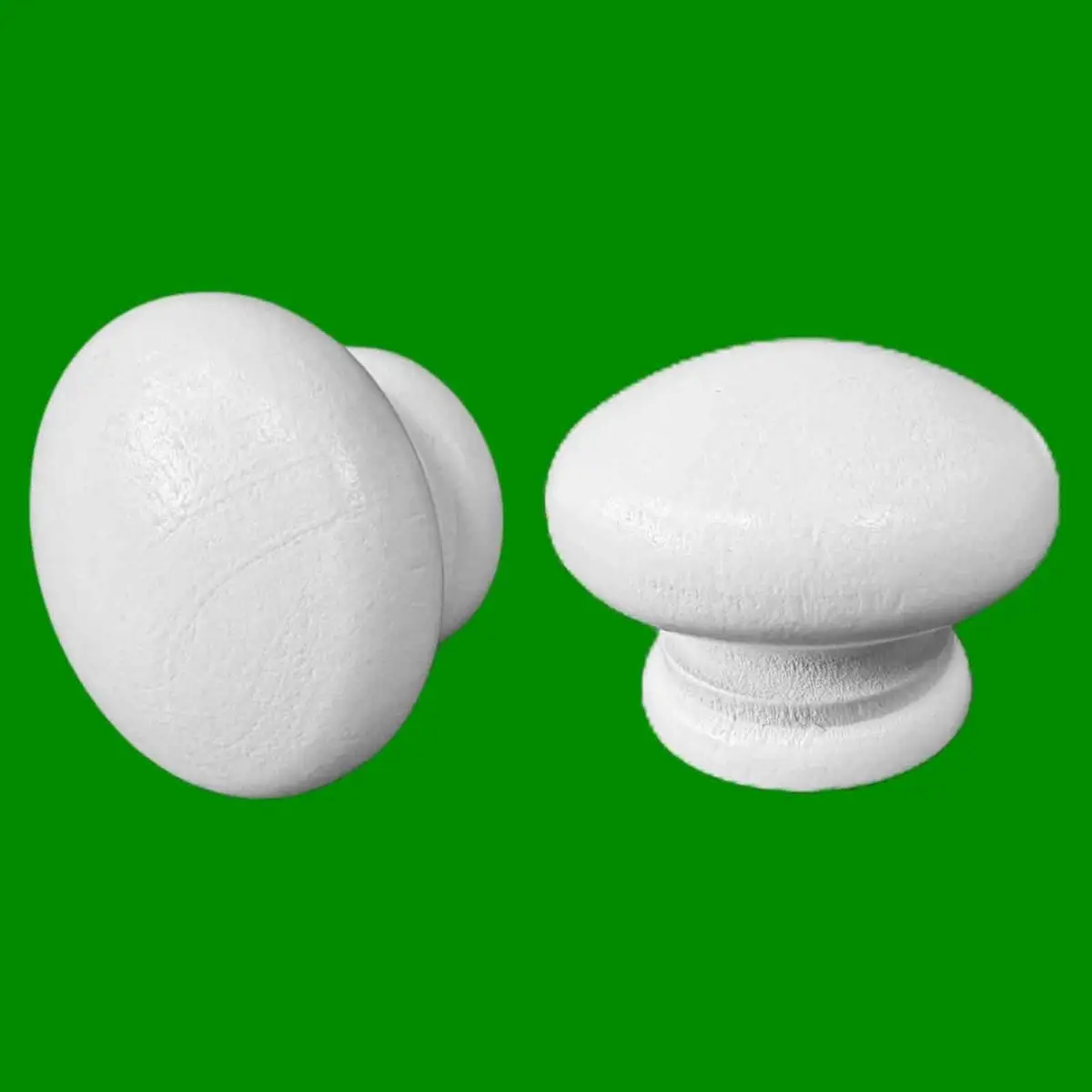 1x Small Round 40mm Wooden Pine White Door Knob Handle Cabinet Drawer Cupboard - image 3 | Free standard UK delivery included | Discount Quality Products
