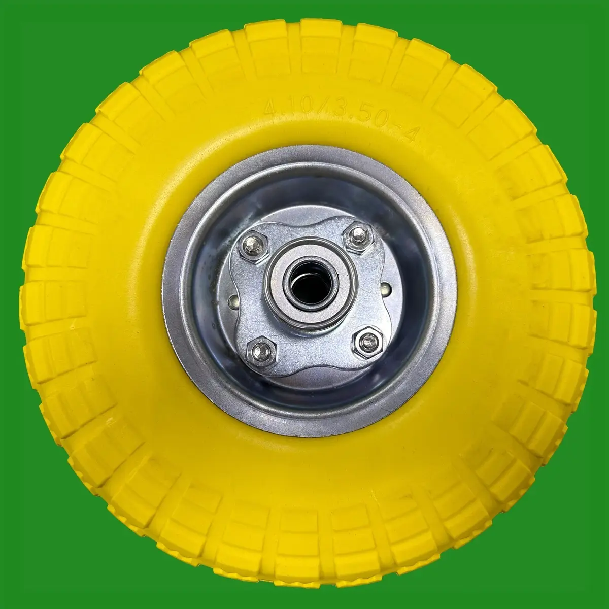 10" Yellow Solid Wheel Sack Hand Truck Trolley Cart Puncture Proof 4.10/3.50-4 - image 3 | Free standard UK delivery included | Discount Quality Products