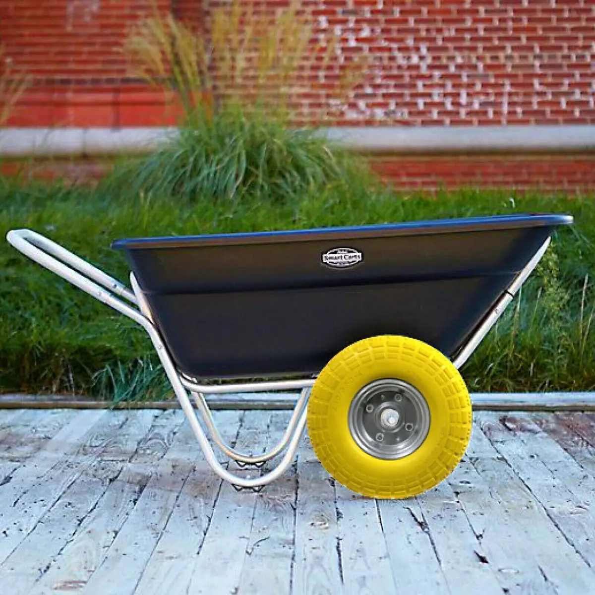 10" Yellow Solid Wheel Sack Hand Truck Trolley Cart Puncture Proof 4.10/3.50-4 - image 6 | Free standard UK delivery included | Discount Quality Products