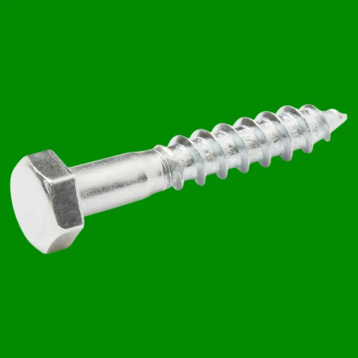 12x M5 x 30mm Zinc Plated Hex Head Lag Bolt Steel Coach Wood Screws, DIN571 - image 2 | Free standard UK delivery included | Discount Quality Products