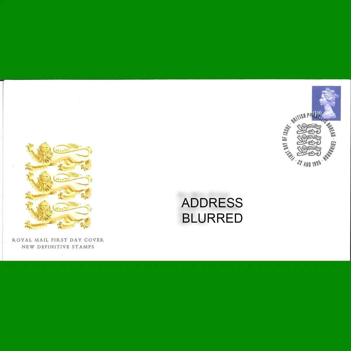 FDC High Value Definitive Decimal Stamps Royal Mail First Day Cover, 22.8.1995