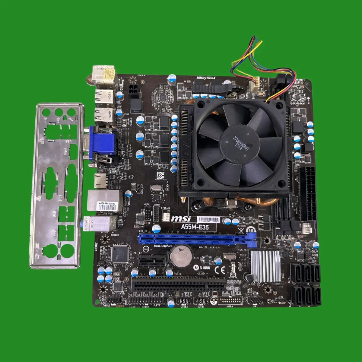 MSI A55M-E35 Motherboard AMD FM2 FM2+ Micro-ATX &amp; AMD A8 6600K 3.9Ghz CPU &amp; Fan