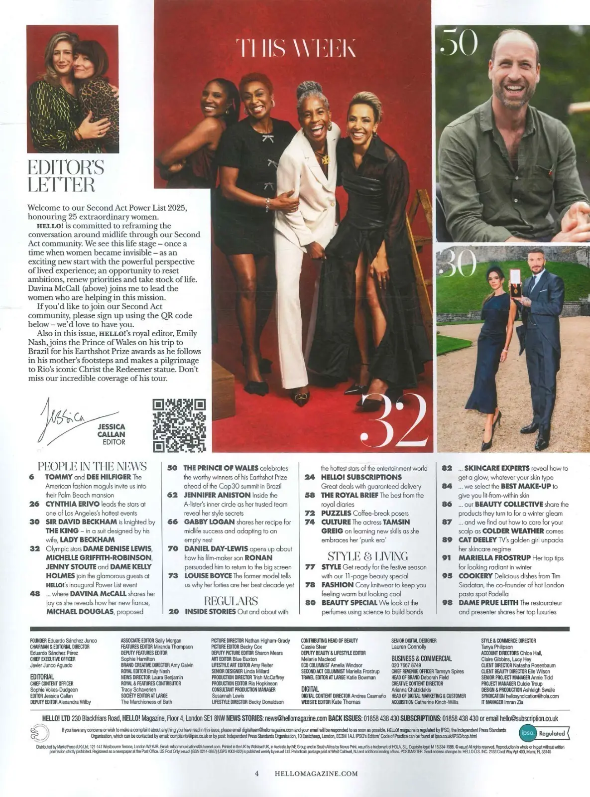 HELLO! Magazine: Power List, David Beckham Knighted by King Charles, 17.11.25 - image 3 | Free standard UK delivery included | Discount Quality Products