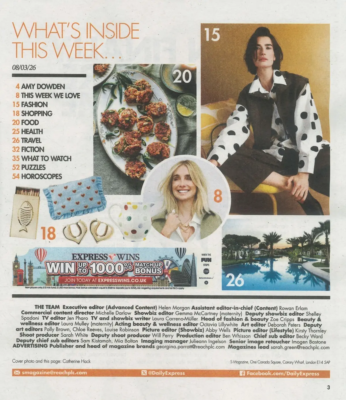 Sunday Express Magazine: Amy Dowden, Carlos Gu, Spring Fashion Staples 8.3.26 - image 3 | Free standard UK delivery included | Discount Quality Products