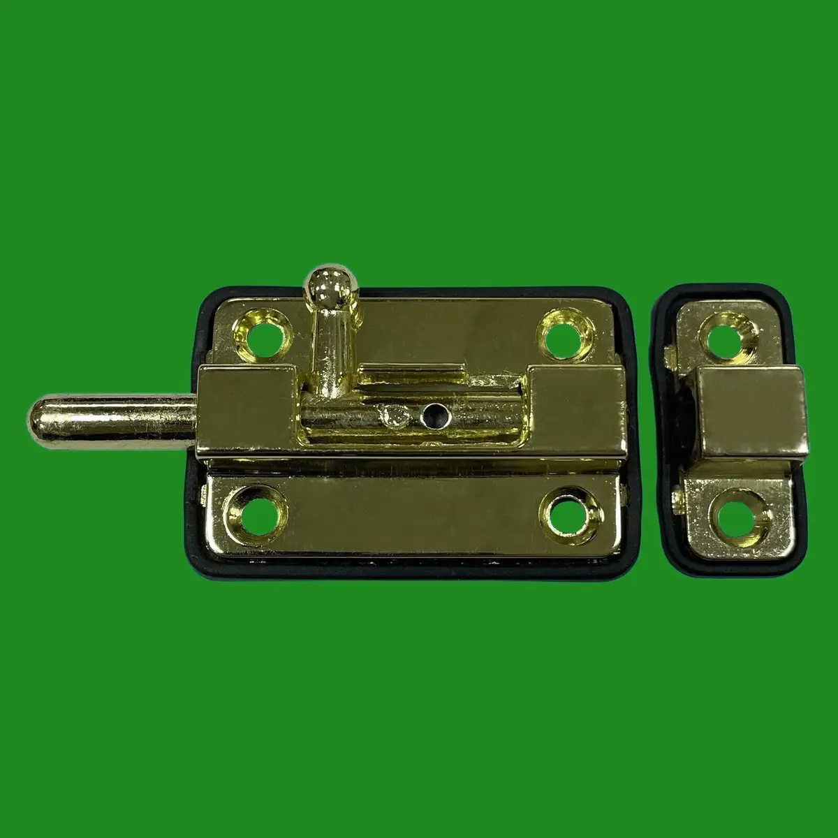 1x Straight Barrel Bolt Sliding Lock Door Latch Catch 70 x 35mm Polished Brass - image 2 | Free standard UK delivery included | Discount Quality Products