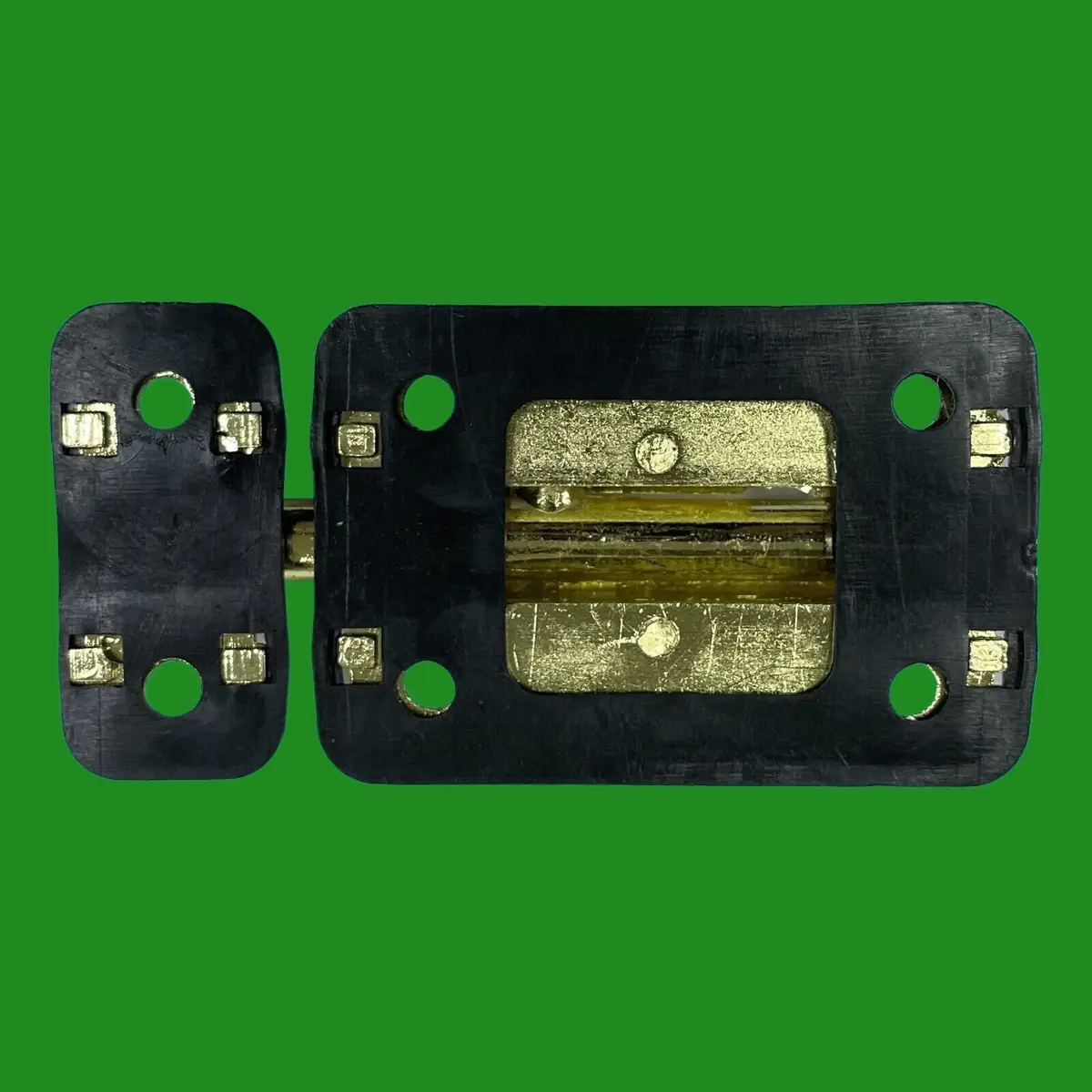 1x Straight Barrel Bolt Sliding Lock Door Latch Catch 70 x 35mm Polished Brass - image 3 | Free standard UK delivery included | Discount Quality Products